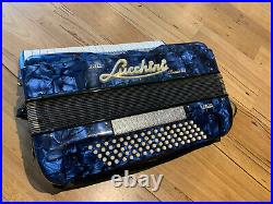 Vintage Super Lucchini Stradella Piano Accordion 80 Bass Hard Case