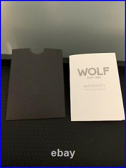 WOLF Meridian Collection Modular Watch Box Storage Case PIANO BLACK