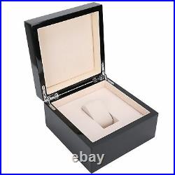 Watch Box Black Piano Paint Wooden Jewelry Storage Wrapping Gifts Case Craft