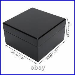 Watch Box Black Piano Paint Wooden Jewelry Storage Wrapping Gifts Case Craft
