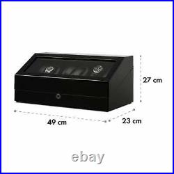 Watch Winder Display Box Case Automatic Rotation 13 Watches Large Storage Black