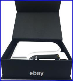 White Piano Music Box with Bench and Black Case Musical Boxes Gift for Christmas