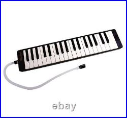 Woodnote Brand Black Piano Style 37 Key Melodica And & Deluxe Carrying Case