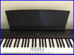 YAMAHA P125 Digital Black Piano & Stand & Case & 2 Pedals Hardly Used