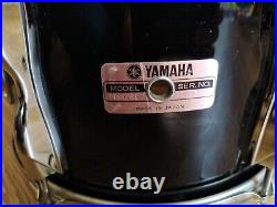 Yamaha 9000 Recording Custom Piano Black 12x8 Tom MIJ + Protection Racket Case