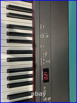 Yamaha CP33 stage piano, stand, pedal and flight case