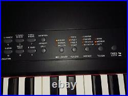 Yamaha CP33 stage piano, stand, pedal and flight case