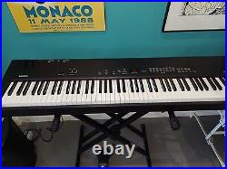 Yamaha CP33 stage piano, stand, pedal and flight case