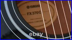 Yamaha FX370C Electro-Acoustic Guitar with high quality hard case, piano black