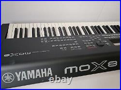 Yamaha MOX8 88 weighted keys synthesiser keyboard piano 2 pedals / soft case