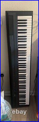 Yamaha P-105 Digital Piano Black + Keyboard Stand, Pedal, Carry Bag