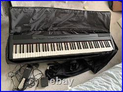 Yamaha P-105 Digital Piano with 2 pedals, stand, dust cover and storage case