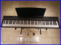 Yamaha P-115 Digital Piano With Ktc-137 Flight Case, Stand, Sustain Pedal, Plug