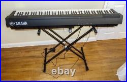 Yamaha P-125 Digital Piano, stand, seat, pedal, dust cover, carry case, box, VGC