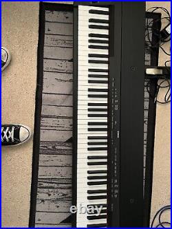Yamaha P-155 P155 Digital Piano Weighted keys + FC-4 Sustain Pedal + Carry Case