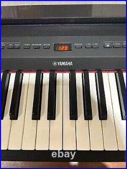 Yamaha P-255 Digital Piano, Black, Hardly Used, Case, Music Stand, Pedal