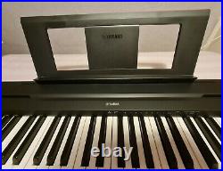 Yamaha P-45 88 Weighted Key Digital Piano, Piano Case With Wheels & Piano Books