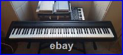 Yamaha P95 digital piano with case, stand, pedal and replacement keys